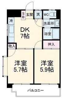 T・ブランシェ【2階】の間取り