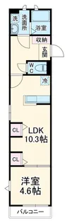 umex千葉【3階】の間取り