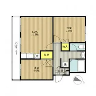 プラザドゥユートピア【4階】の間取り