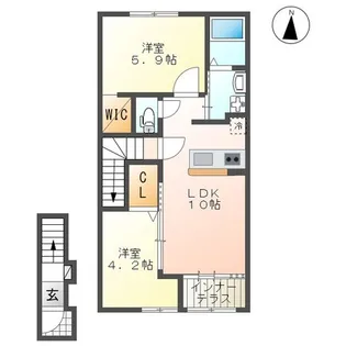グレイシャス【2階】の間取り