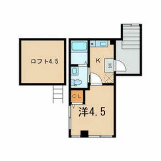 フィオーレ三軒茶屋【105号室】の間取り