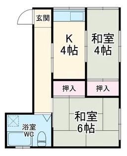 第6小柳コーポ【201号室】の間取り