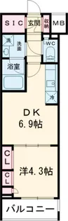 PREMIUM CUBE池袋本町【5階】の間取り