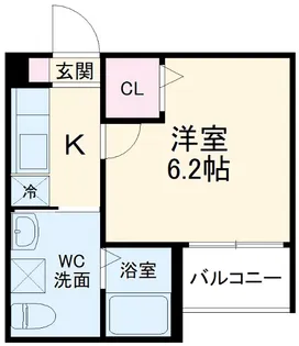 コンフォート仁所町【201号室】の間取り