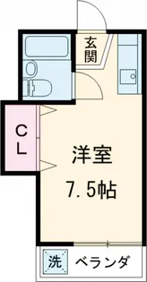 ウエストアパートメント【2階】の間取り