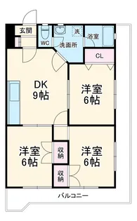 ソレイユおぶさ【2C号室】の間取り