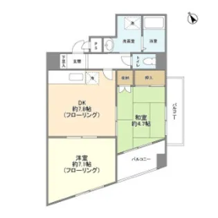 プライムステージ明神町【4階】の間取り