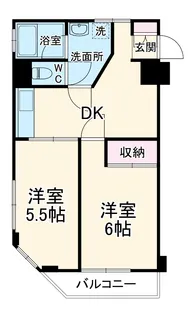第一荻島ユニティビル【4階】の間取り