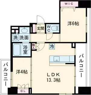 アーバンパーク立石【1201号室】の間取り