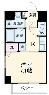 プランドール名駅【6階】の間取り