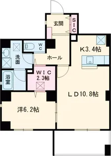 ハナワダHKYMパナハイツ【1階】の間取り