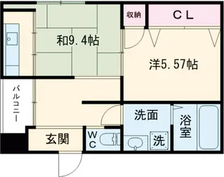 朱雀館【4階】の間取り