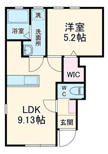 リーブルファイン東磯山【1階】の間取り