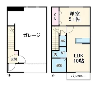 Xステージ美園【1階】の間取り