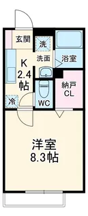 ヴァン・ヴェール中山【1階】の間取り