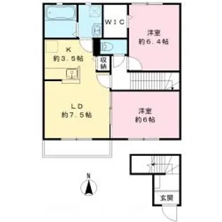 アムール【2階】の間取り