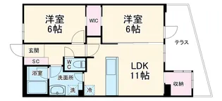 グランカーサ川崎生田【3階】の間取り