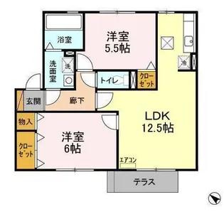 リュミエール【1階】の間取り