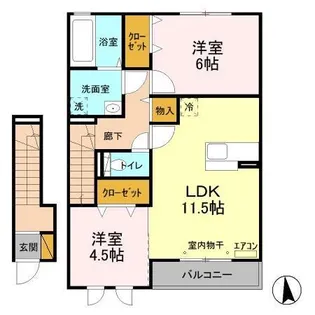 アルプス【2階】の間取り