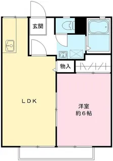 旭台アーバンハイツ D棟【2階】の間取り