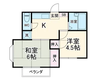 メゾンドⅡ【2階】の間取り