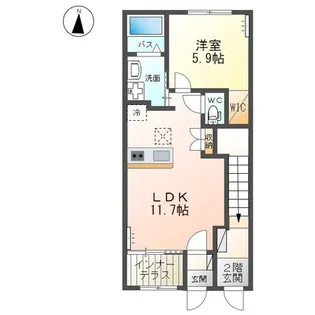 シンティランテ(Scintillante)【1階】の間取り