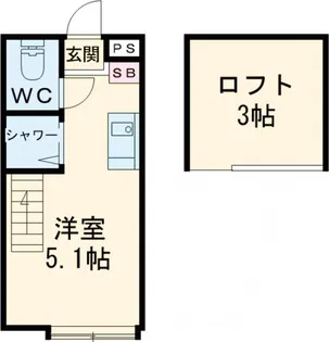 ハーモニーテラス経堂【1階】の間取り