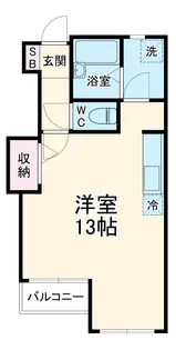 フィオリーシェ大宮【1階】の間取り