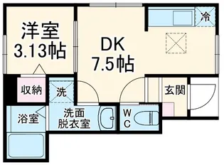 リーブルファイン春日部八丁目Ⅱ【1階】の間取り
