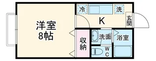 アムール【203号室】の間取り