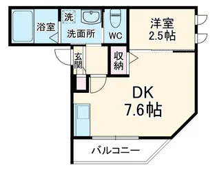 MARK DUO一ノ割【1階】の間取り