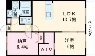 シャルレ7番館【211号室】の間取り