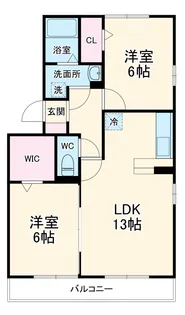 リバーパーク蒲生 A【3階】の間取り