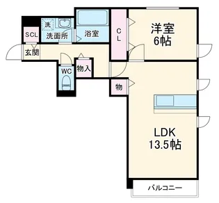 AUTHENT【101号室】の間取り