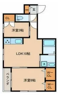 ClairChez-moi【2階】の間取り