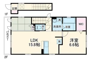 シャルムコート【2階】の間取り