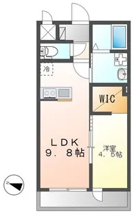 キルシュ・ブリュ−テA【2階】の間取り