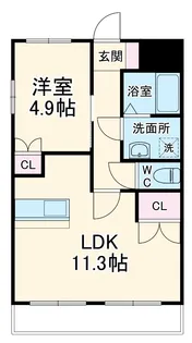 コートトワール【1階】の間取り