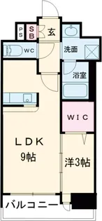 エンクレスト薬院大通【15階】の間取り