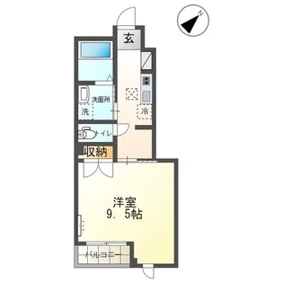 ビレッジ高坪Ⅳ【1階】の間取り