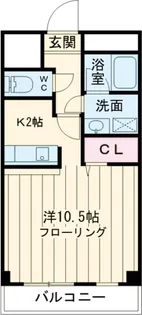 ダイヤモンドフィールド【702号室】の間取り