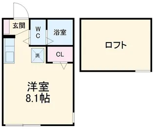 ドリームコート上星川【102号室】の間取り
