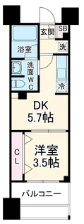 TOPAZ本厚木【15階】の間取り