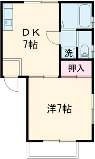 ファウンテンバレー【102号室】の間取り