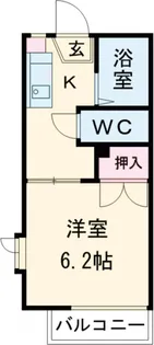 ビューティーナンバーワンA棟【201号室】の間取り