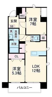 フォレストスクエア六番【5階】の間取り