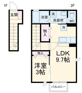 メゾン カアル【1階】の間取り