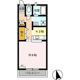 キャビンエンデバー【2階】の間取り