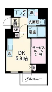 ソルテラス阿波座ウィズ【10階】の間取り