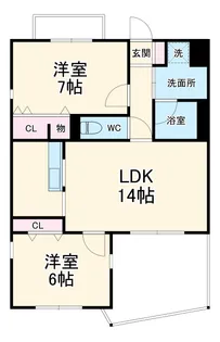 アンシャンテ【502号室】の間取り